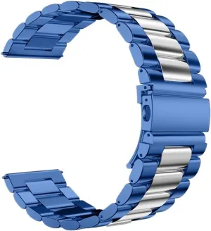 Bracelet Suitable for Traditional Watch Watch Replacement Accessories(Blue Silver,20mm) Stainless Steel Watch Strap 20mm 22mm obstacle farsighted feasible Metal Replacement Unisex 