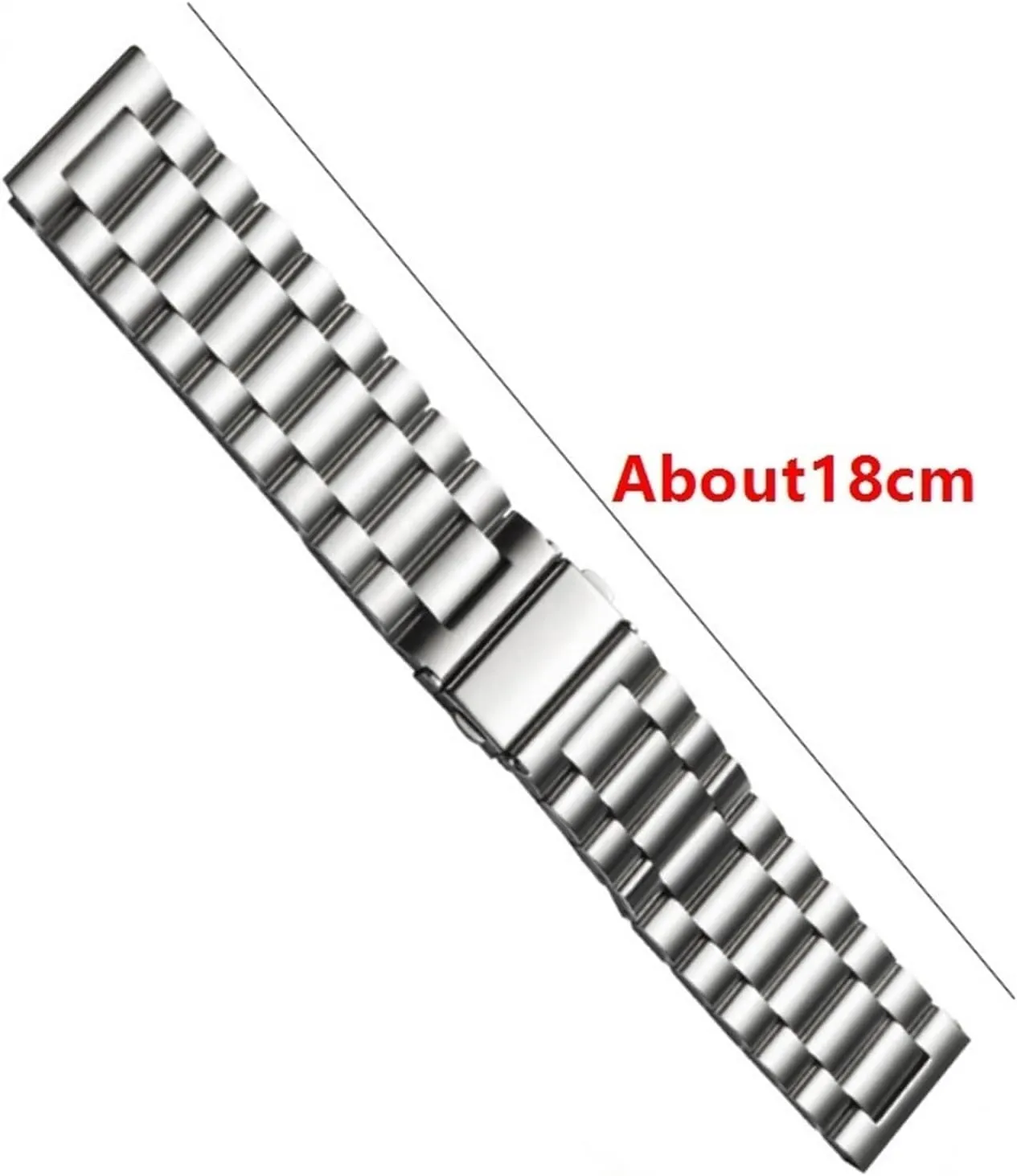 Bracelet Suitable for Traditional Watch Watch Replacement Accessories(Blue Silver,20mm) Stainless Steel Watch Strap 20mm 22mm obstacle farsighted feasible Metal Replacement Unisex 