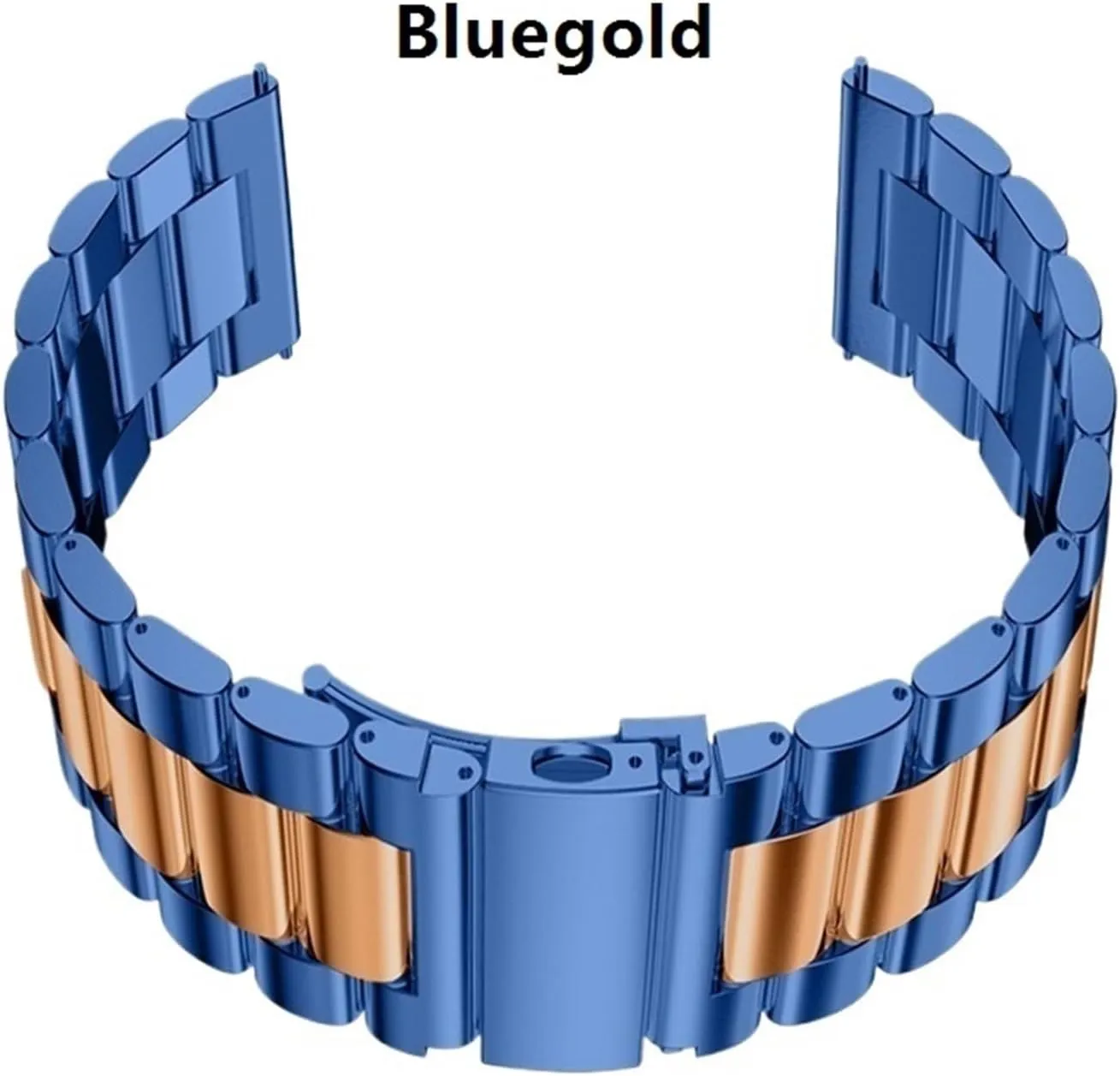 Bracelet Suitable for Traditional Watch Watch Replacement Accessories(Blue Silver,20mm) Stainless Steel Watch Strap 20mm 22mm obstacle farsighted feasible Metal Replacement Unisex 