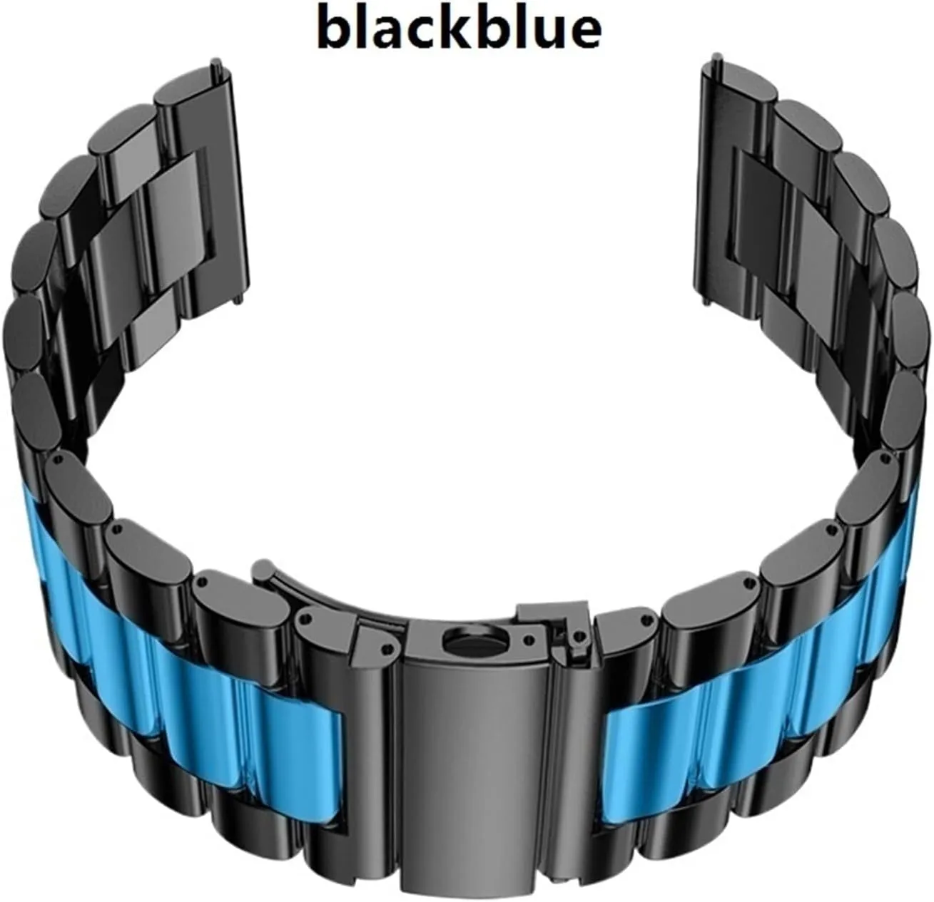Bracelet Suitable for Traditional Watch Watch Replacement Accessories(Blue Silver,20mm) Stainless Steel Watch Strap 20mm 22mm obstacle farsighted feasible Metal Replacement Unisex 