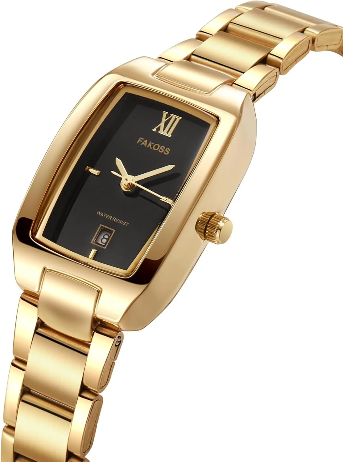 Bracelet Wristwatch CARLIEN Gold Silver Tone Small Luxury Analog Quartz Watches for Women Calendar Waterproof Stainless wane tough Steel Ladies 