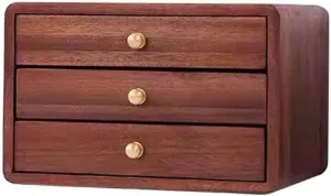 Bracelets(Size:3 Layer,Color:Wood Color) Vintage-Style Wooden Jewelry Box - confirm Multifunctional Organizer with Large Storage Drawers and Velvet Lining for Earrings, Rings, Necklaces, and 