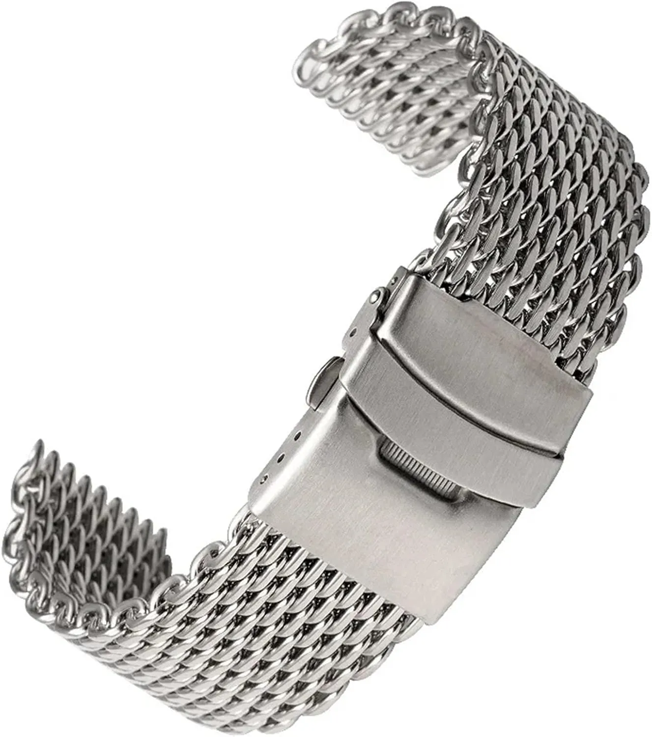 Braided Bracelet 18mm 20mm Suitable for Traditional automobile golf Watches Stainless Steel Metal Mesh Watchband Men's Women's Replacement 