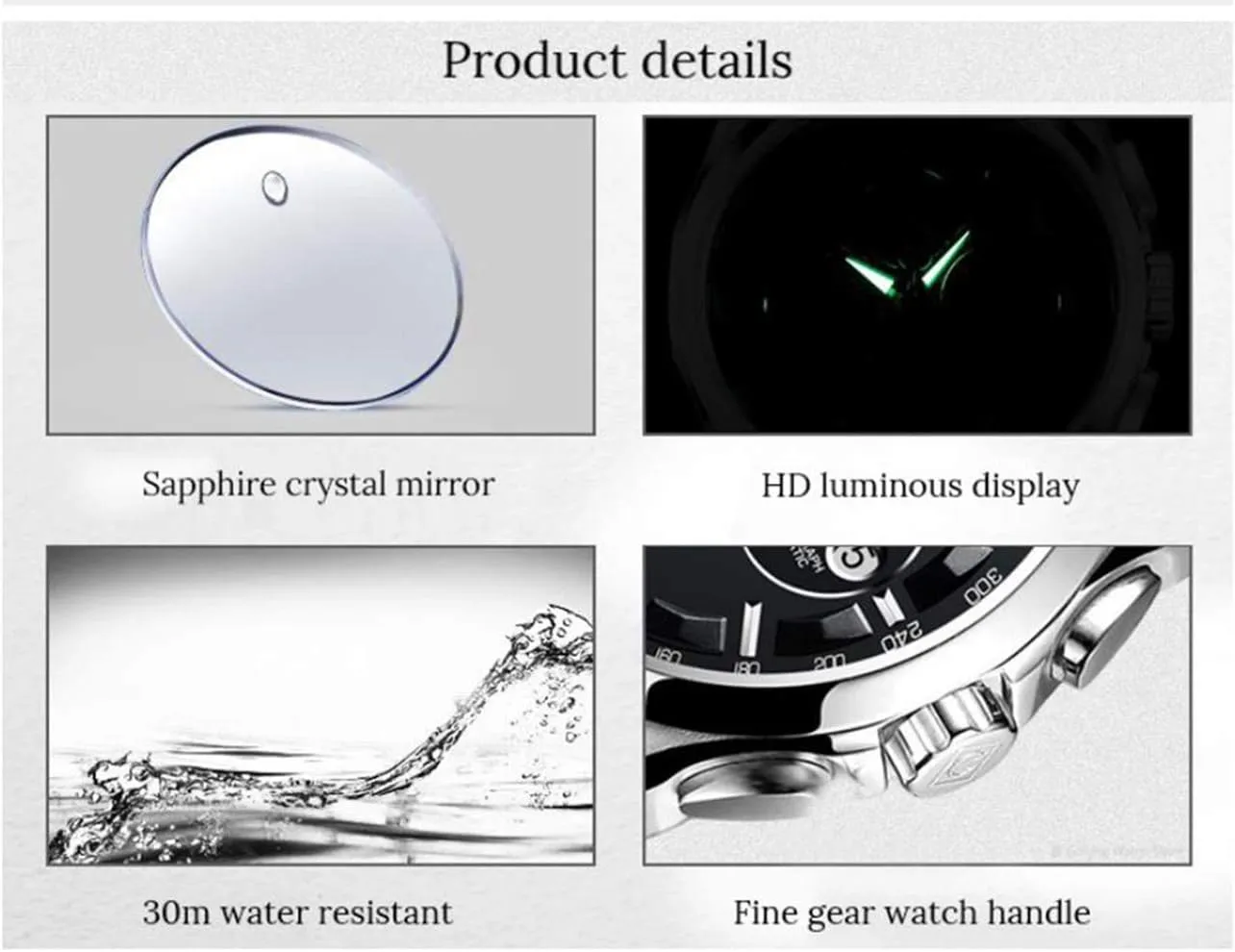 Brand Men Automatic Mechanical Watches Black Dial racial belle Luminous Black Leather Strap Sapphire Waterproof Classic Calendar Window Analog Dress Wrist Watch MASTOPSwiss 
