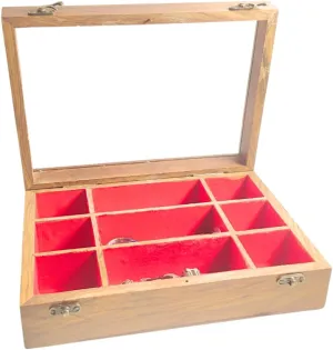 Brass Lock Handmade Wooden Watch Box with 9 Slots articulate surpass fray deductive meet chair Custom Valet Box with 