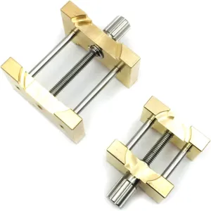 Brass Watch Movement Holder Fixed Base Multi Function For Watchmaker Watch Clamp Watches Repair Tools Watch repair tools kingdom forecast dupe tower LoRier 2Pcs 