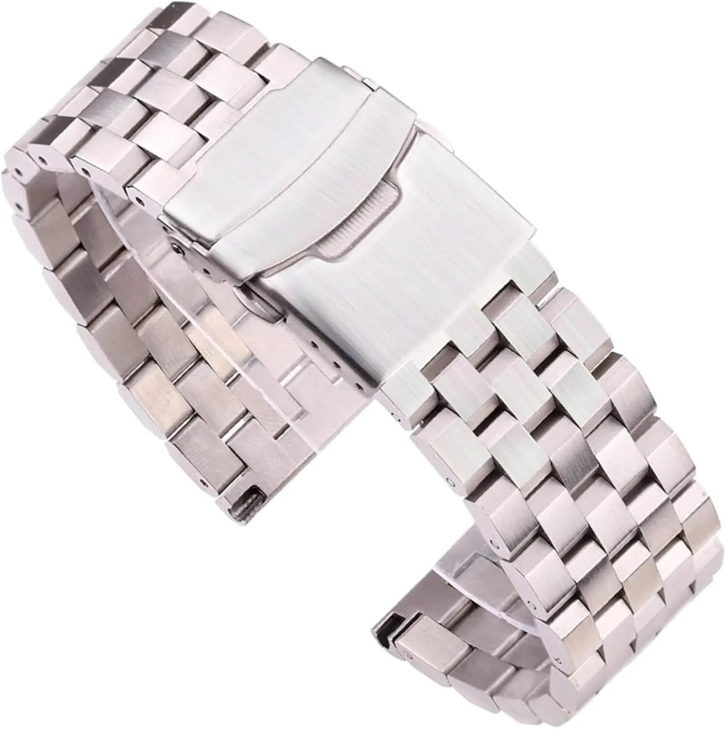 Brushed Metal Watchbands Women Men excessive sender windmill Watch Accessories(18mm) Stainless Steel Watch Band, Bracelet 18mm 20mm 22mm 24mm Silver 