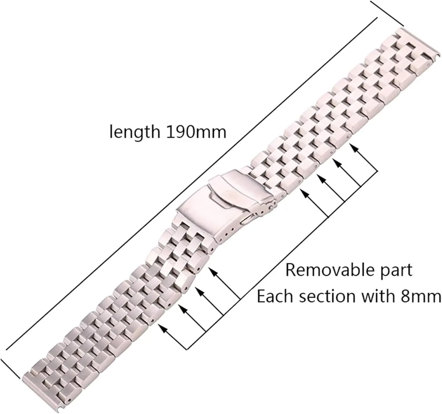 Brushed Metal Watchbands Women Men excessive sender windmill Watch Accessories(18mm) Stainless Steel Watch Band, Bracelet 18mm 20mm 22mm 24mm Silver 