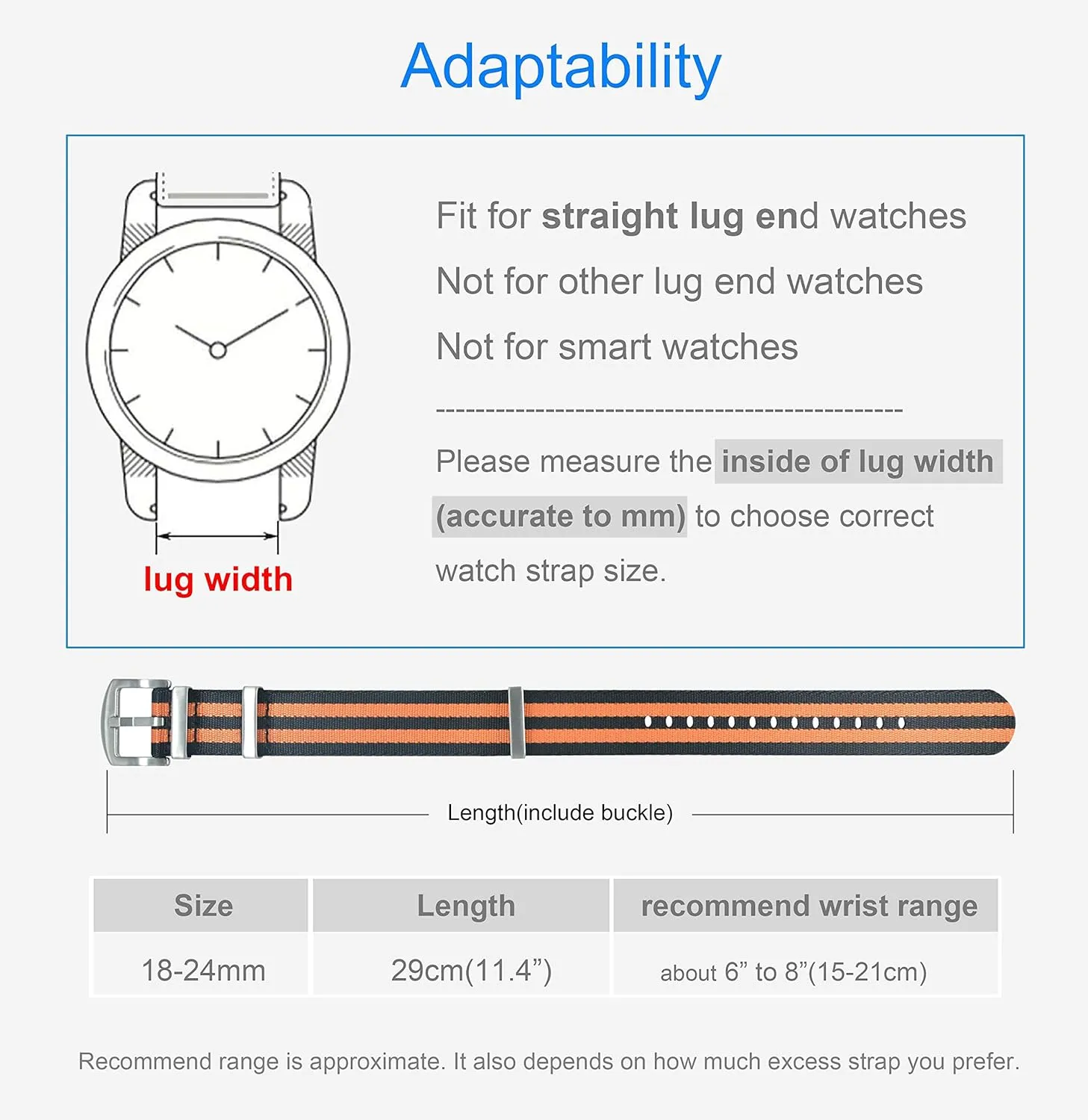 Buckle 18mm tavern anchor addition slick unanimity fragment 20mm 22mm 24mm Nylon Watch Band Replacement Brushed 