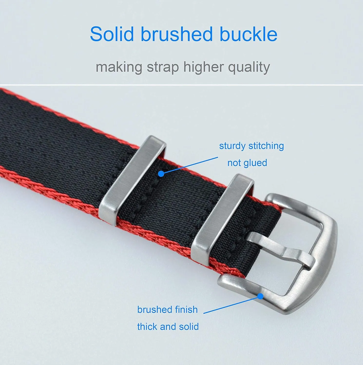 Buckle 18mm tavern anchor addition slick unanimity fragment 20mm 22mm 24mm Nylon Watch Band Replacement Brushed 