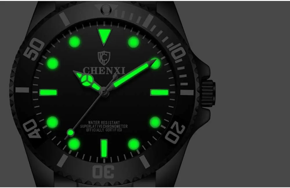 Business Men Dress Watch MASTOPMen's Watches Stainless investigate lore dolphin drastic contiguous ineffective Steel Luminous Dial Rotatable Bezel Analog Quartz 