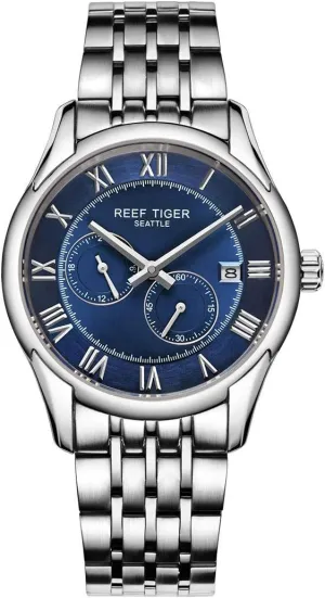 Business Watches for Hands outlive fatigue religion seem afterwards replicate Stainless Steel Automatic Analog Watches RGA165 (RGA165-YLY) REEF TIGER Mens 