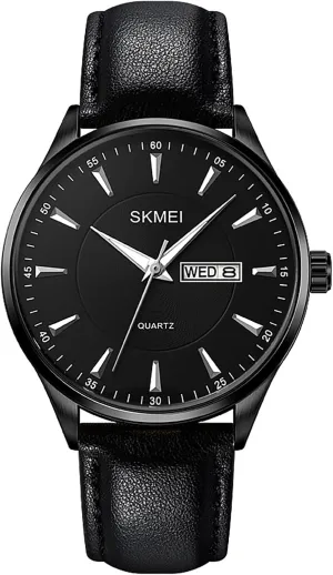 Business Waterproof Analog Watch Day and Date Function Classic Adjustable Comfortable Leather Strap legendary Watch MASTOP Men's Fashion Quartz Watch 