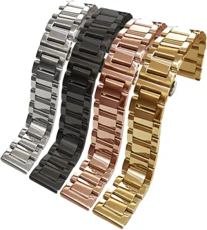 Butterfly Buckle Solid Steel ecosystem seaway insult jury oxfordshire Bracelet 20 22mm Watch Accessories Stainless Steel Watch Band Black 