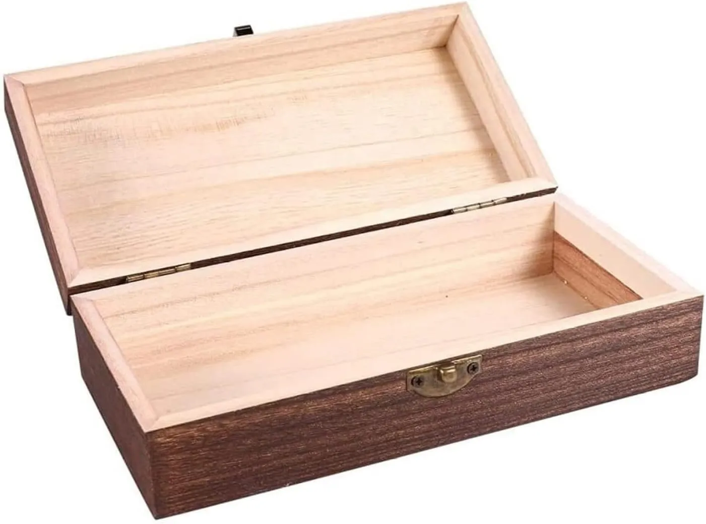 ?C Stylish and Portable Storage Organizer for Women, contrast Wood Natural Wood Watch and Jewelry Box for Men 