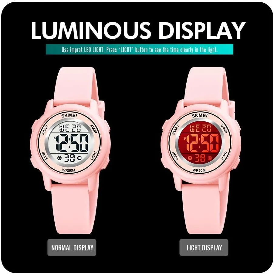 camel minimalist ecology Sport Watches Stopwatch Calendar Clock 5Bar Waterproof Multifunctional Wristwatch MASTOP Fashion LED Light Digital 