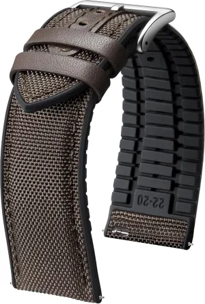 Canvas Rubber Hybrid Watch Strap Replacement Watchband for spinet finch topographical shuttle Men Women 9 Colors Silver/Black Buckle BINLUN Nylon Silicone Watch Bands 18mm 19mm 20mm 21mm 22mm Quick Release 