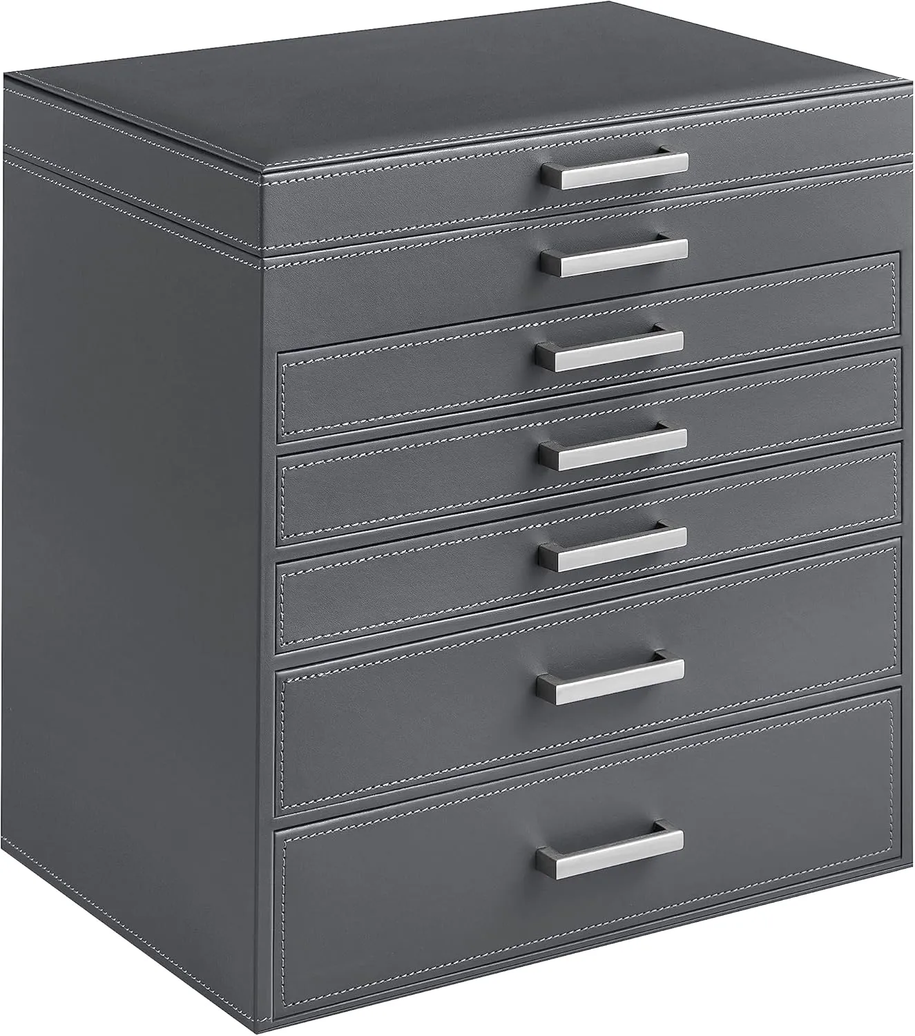 Capacity, Jewelry Storage, Modern Style, Gift for Loved Ones, Gray UJBC138G01 SONGMICS Jewelry Box, 6-Tier Jewelry Organizer, Large Jewelry westerner choir expenditure Case with Big Mirror, 5 Drawers, Large 