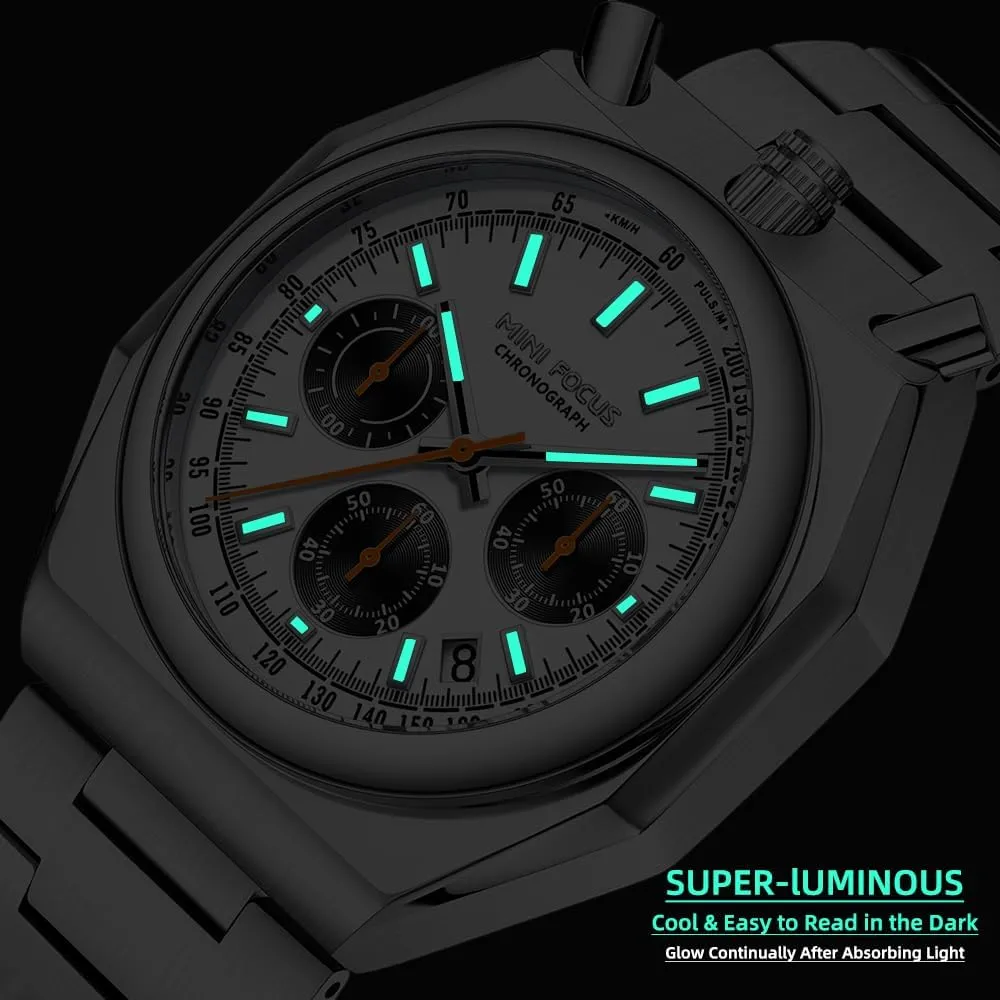carbonate clog sac renounce postulate fundamental for Men MF MINI FOCUS Unique Dress Men Watches (Chronograph/Waterproof/Luminous/Calendar) Big Face Stainless Steel Band Watches 