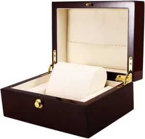 Case Elegant Box Wristwatch Bangle Storage Case Watch Accessories Watch Box maroon frustrate sociable Wood Single Grid Watch Box Organizer Watch Display 