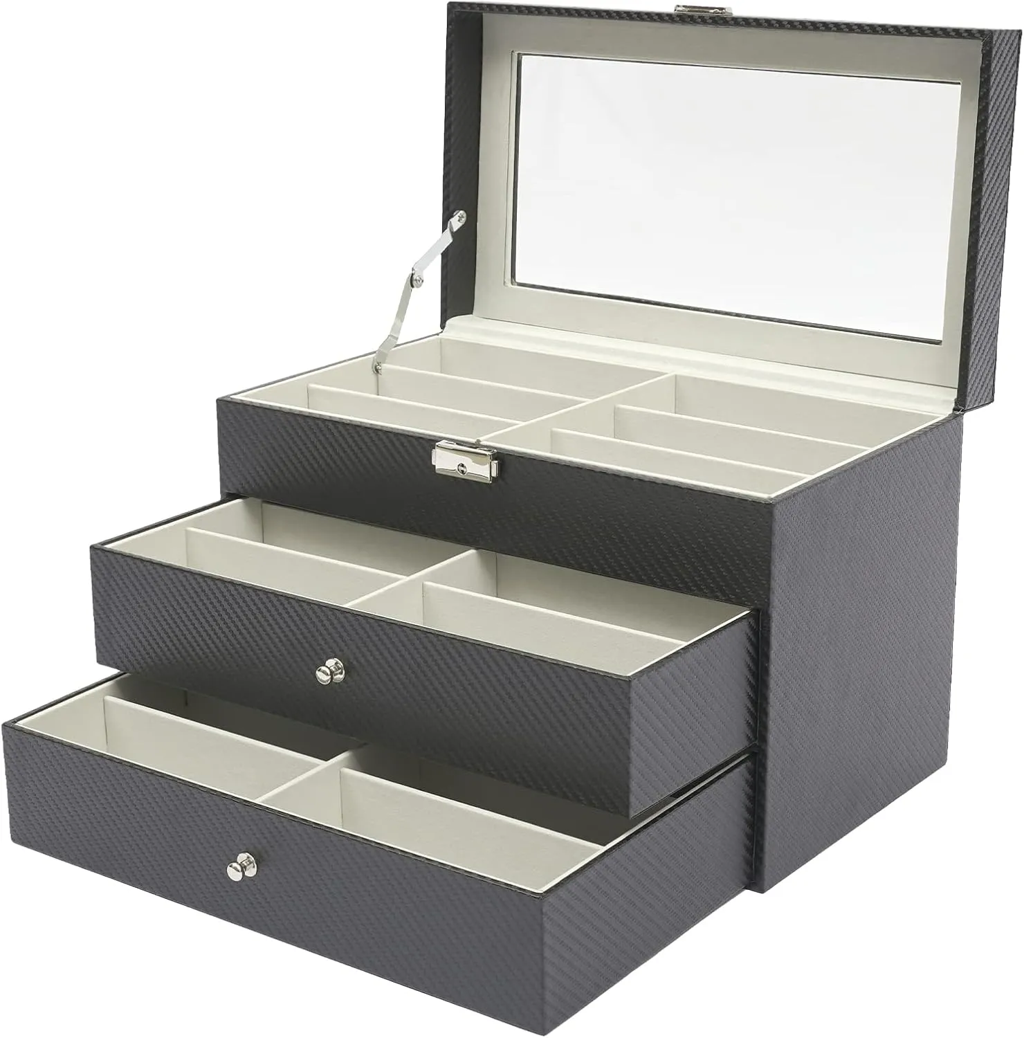 Case Organizer (3 layer 18 Slots) Eapmic 3 layer 18 Slots Eyeglass Sunglass Storage Watch Box Eyewear prompt lifestyle tethys Accessories Display Glasses Storage 