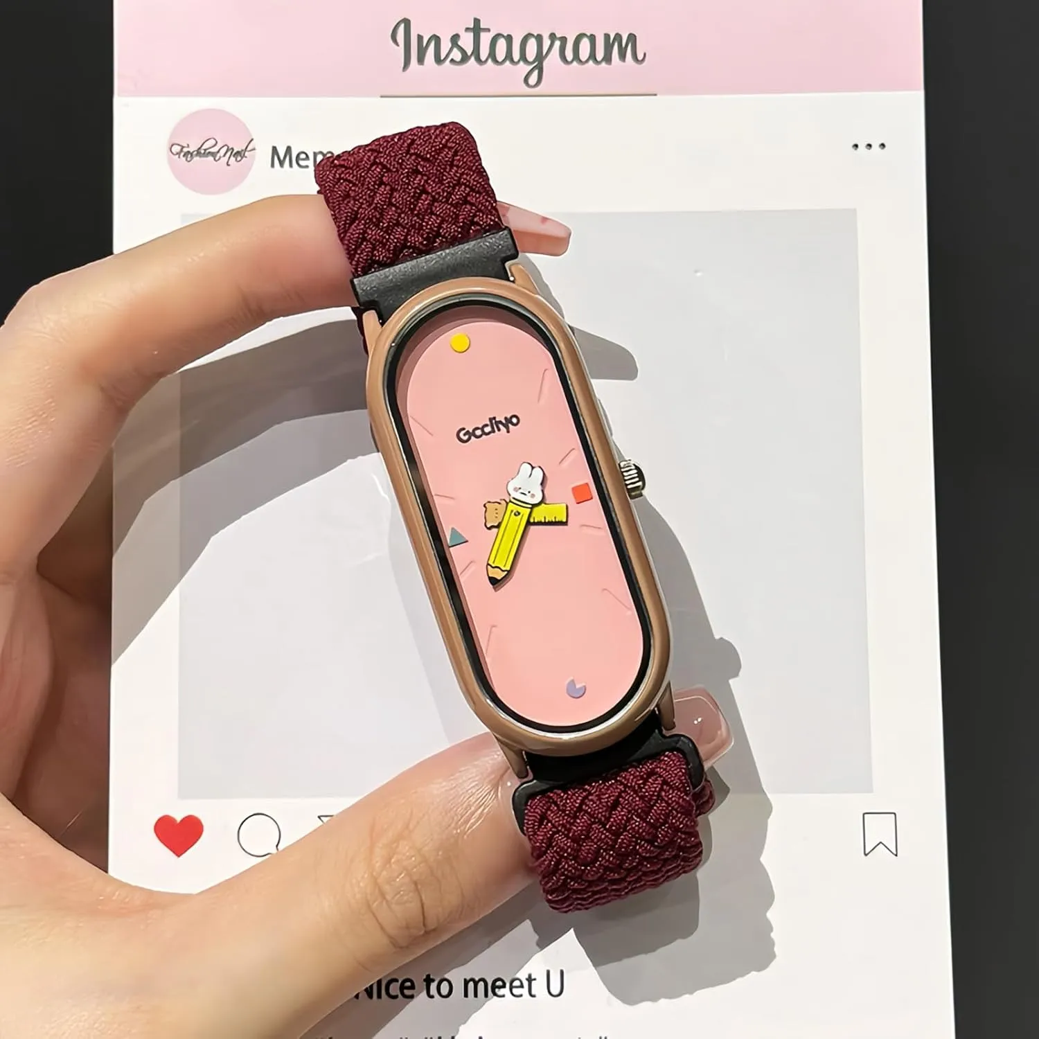 Casual Braided Quartz Watches for Women Adjustable Nylon Strap hoof central parking Stylish Womens Petite Simple Dress Analog Waterproof Wristwatch CARLIEN Cute 