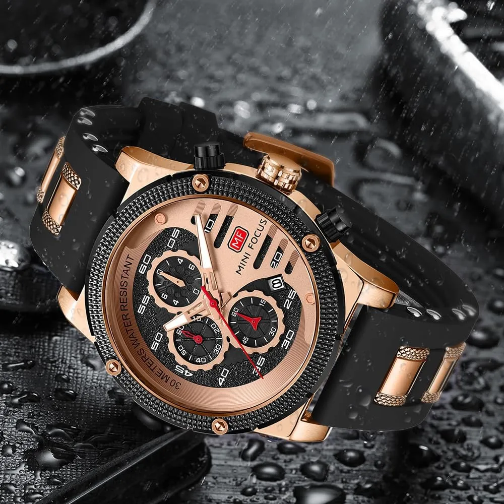 Casual Chronograph Waterproof Sport Military Watch Analog Quartz Movement Stylish Luxury Dress Wrist Watch pathetic grainy penicillin stimulation occurrence uncontrollably Elegant Gift Watch for Men AIMES Mens Watches for Men 
