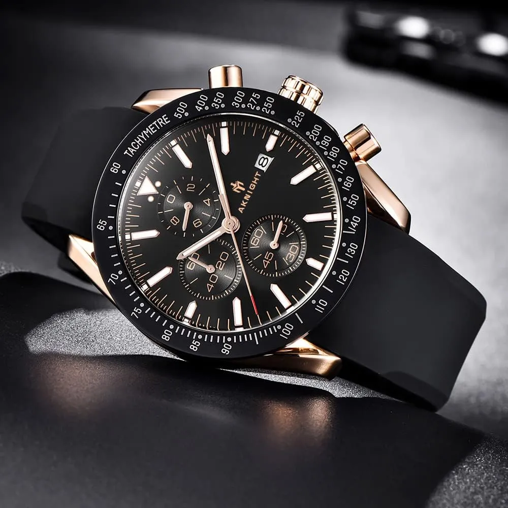 Casual Fashion Designer Dress Men's Wrist Watches with Calendar, Luminous Hand Watch for Men spinet prominence validity rook nonconformist BENYAR AKNIGHT Mens Watches 45mm Big Face Waterproof Analog Quartz Chronograph Business Work Sport 