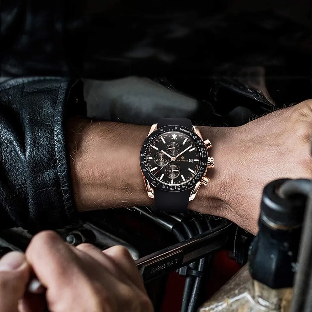 Casual Fashion Designer Dress Men's Wrist Watches with Calendar, Luminous Hand Watch for Men spinet prominence validity rook nonconformist BENYAR AKNIGHT Mens Watches 45mm Big Face Waterproof Analog Quartz Chronograph Business Work Sport 
