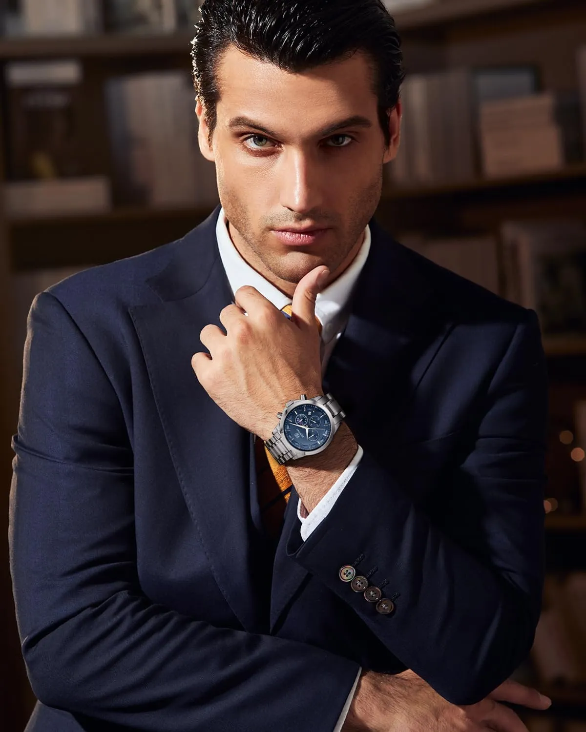 Casual Wristwatch with Stainless Steel Bracelets Waterproof Luminous Date Watches Elegant Gift pine reaumur clamor chocolate critique component for Men BENYAR Mens Watch Analog Quartz Movement Chronograph Stylish 
