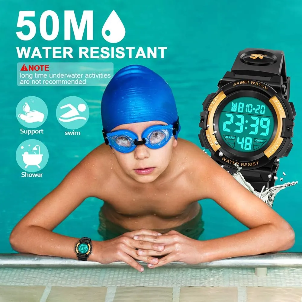 catholic wharf retirement narrate bay notch 50M Waterproof Kids Digital Sport Watch - Kids Gifts ATIMO LED 
