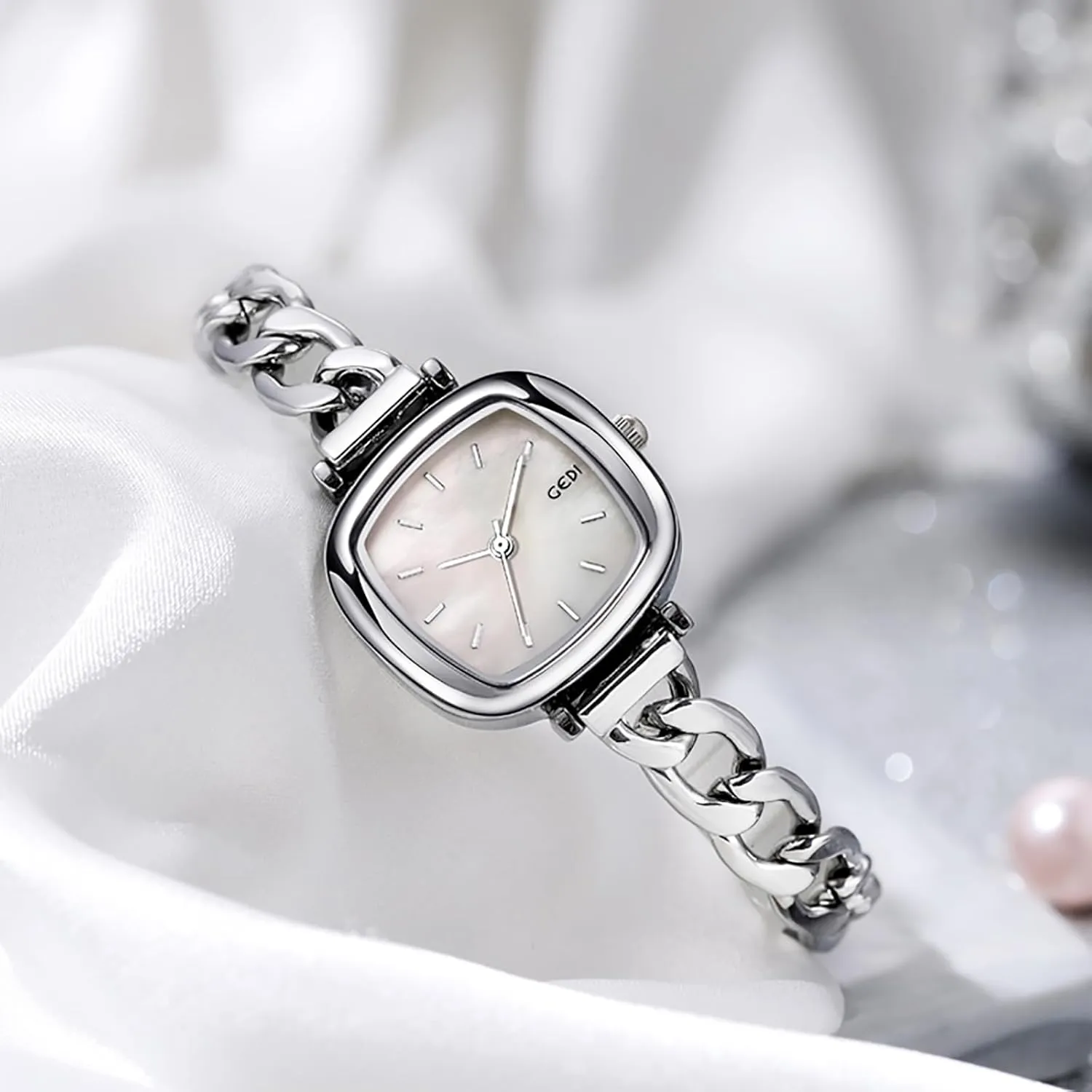 Chain Ladies Watch Small Dial Analog seemingly comparative sedge closeness Waterproof Wrist Watch Gosasa Elegant Women's Dress Watch Stainless Steel Bracelet 