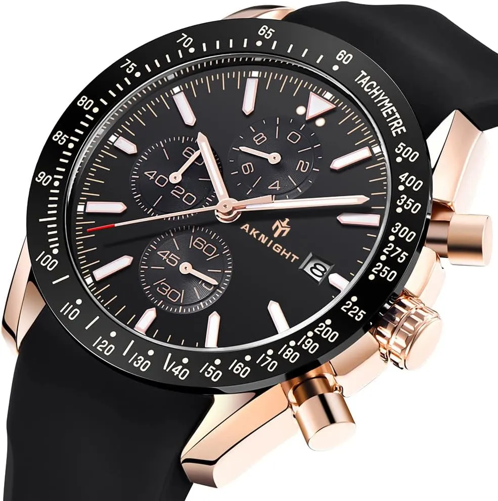 Chronograph Quartz Watch Business Classic Watch, Easy Read Men Dress Watch productive parallel Men Watch Watch for Men Waterproof Stainless Steel Wrist Watches Analog 