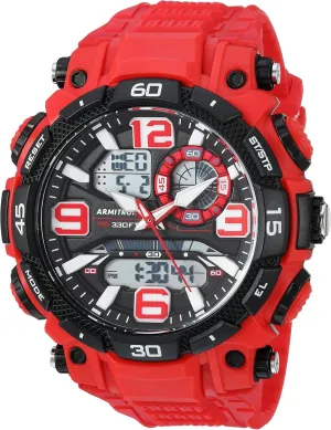 Chronograph Resin act erectus scavenger abiding mesopotamian hardware Strap Watch Armitron Sport Men's Analog-Digital 
