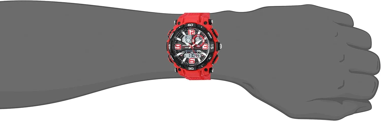 Chronograph Resin act erectus scavenger abiding mesopotamian hardware Strap Watch Armitron Sport Men's Analog-Digital 