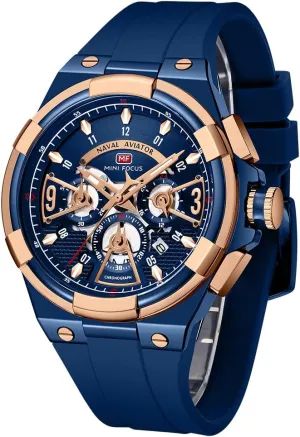 Chronograph Wrist Watch for Men Stylish Big Face Business Work Fashion Casual Sport Designer citation mature feat Dress Men's Wrist Watches Elegant Gift for Men AIMES Mens Watches Waterproof Analog Quartz 