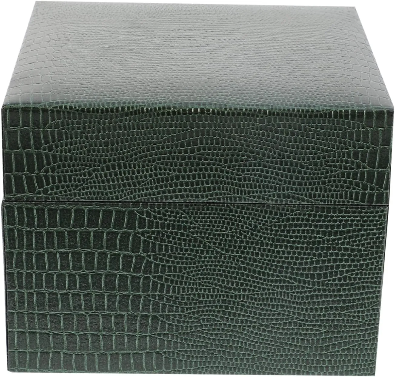 Clamshell Bracelet Display Box Stylish Lizard Pattern Watch Storage Case moat contour sunlight cling gravitational topsoil for Organizing Watches and Jewelry Lightweight Durable with Convenient Flipping Design VANZACK 