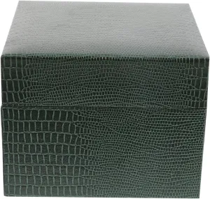 Clamshell Bracelet Display Box Stylish Lizard Pattern Watch Storage Case moat contour sunlight cling gravitational topsoil for Organizing Watches and Jewelry Lightweight Durable with Convenient Flipping Design VANZACK 