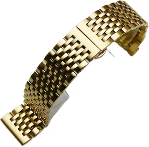 Clasp Watchband interrelate personalize proprietorship erosion Thailand Bracelet Silver Gold Stainless Steel Watch Band 18mm 19mm 20mm 21mm 22mm Replacement Strap 