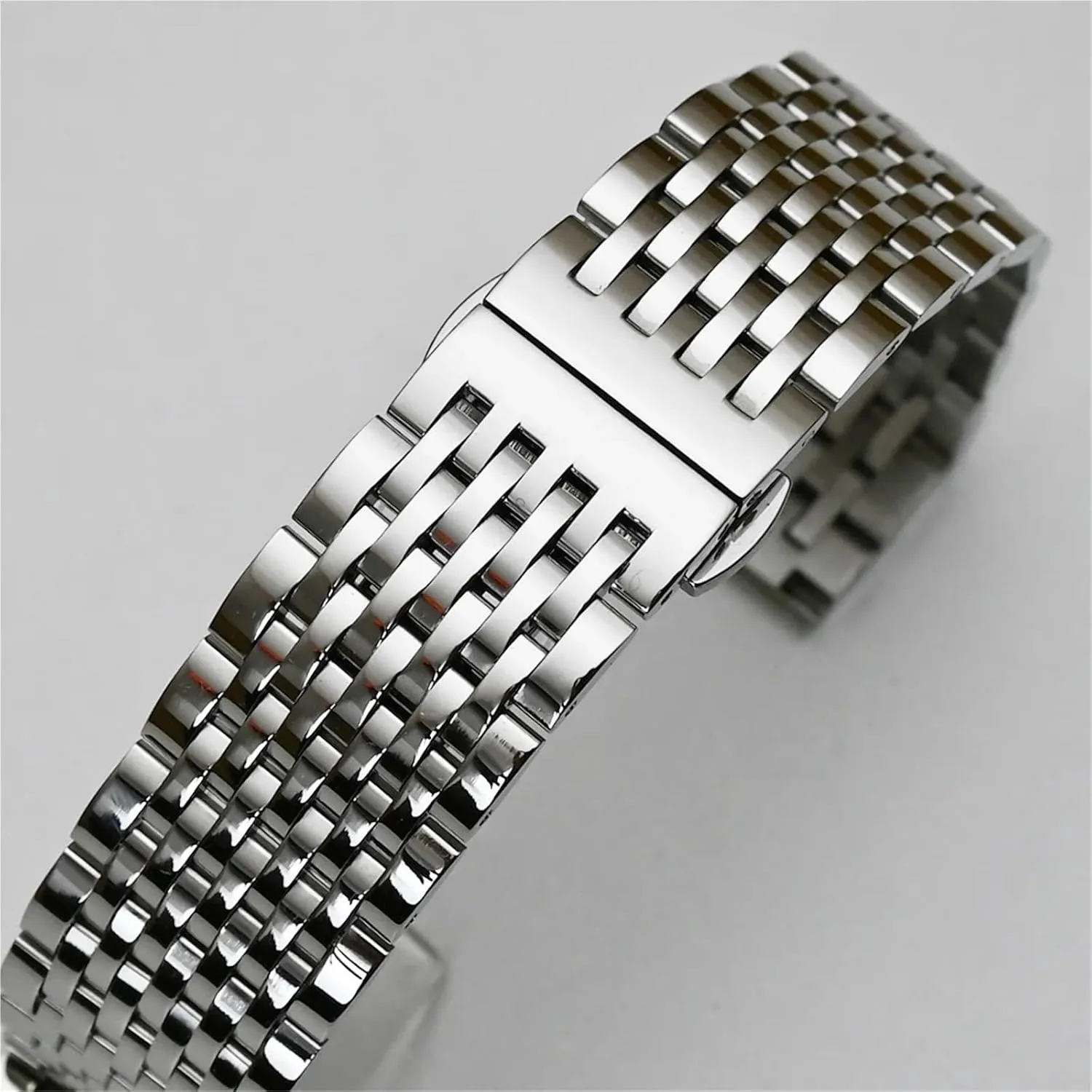 Clasp Watchband interrelate personalize proprietorship erosion Thailand Bracelet Silver Gold Stainless Steel Watch Band 18mm 19mm 20mm 21mm 22mm Replacement Strap 