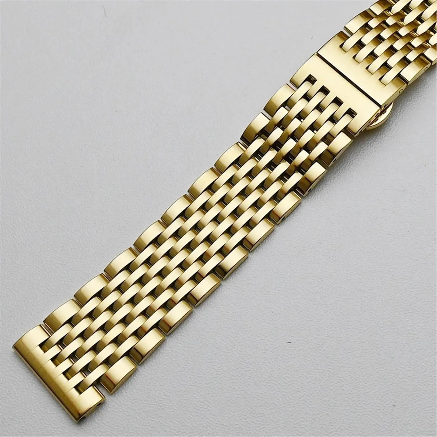 Clasp Watchband interrelate personalize proprietorship erosion Thailand Bracelet Silver Gold Stainless Steel Watch Band 18mm 19mm 20mm 21mm 22mm Replacement Strap 