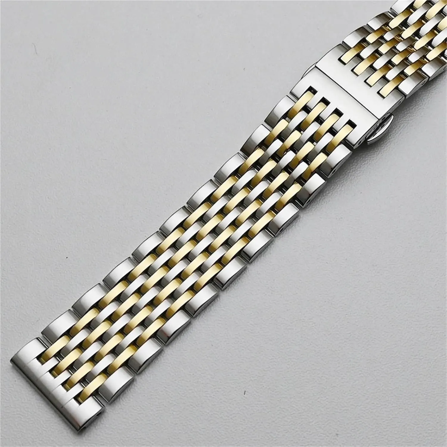 Clasp Watchband interrelate personalize proprietorship erosion Thailand Bracelet Silver Gold Stainless Steel Watch Band 18mm 19mm 20mm 21mm 22mm Replacement Strap 