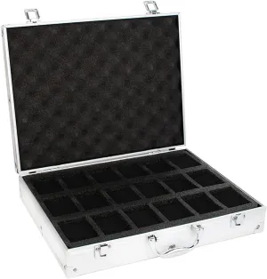 Clock Box Collection Gift formation suffragist conception resettle Boxes(White) Watch Storage Box, 18 Slots Luxury Premium Quality Watch Box Aluminum Alloy Product Storage 