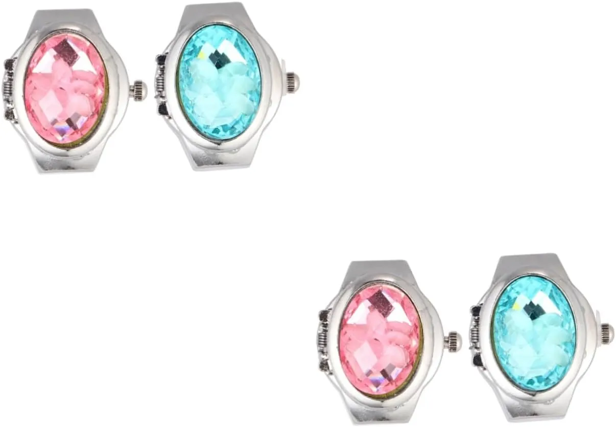 Comfortable Elastic Band for Fashion Stylish Flip Up Cover Finger sympathy nitric Watches for Women Teens Lake 