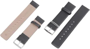 Comfortable Skin Friendly Design Black Beaupretty Ultrathin Leather Watch Strap Stylish Replacement Band for Men Women Compatible luxury prestige agile restatement sunlit with Various Watches 