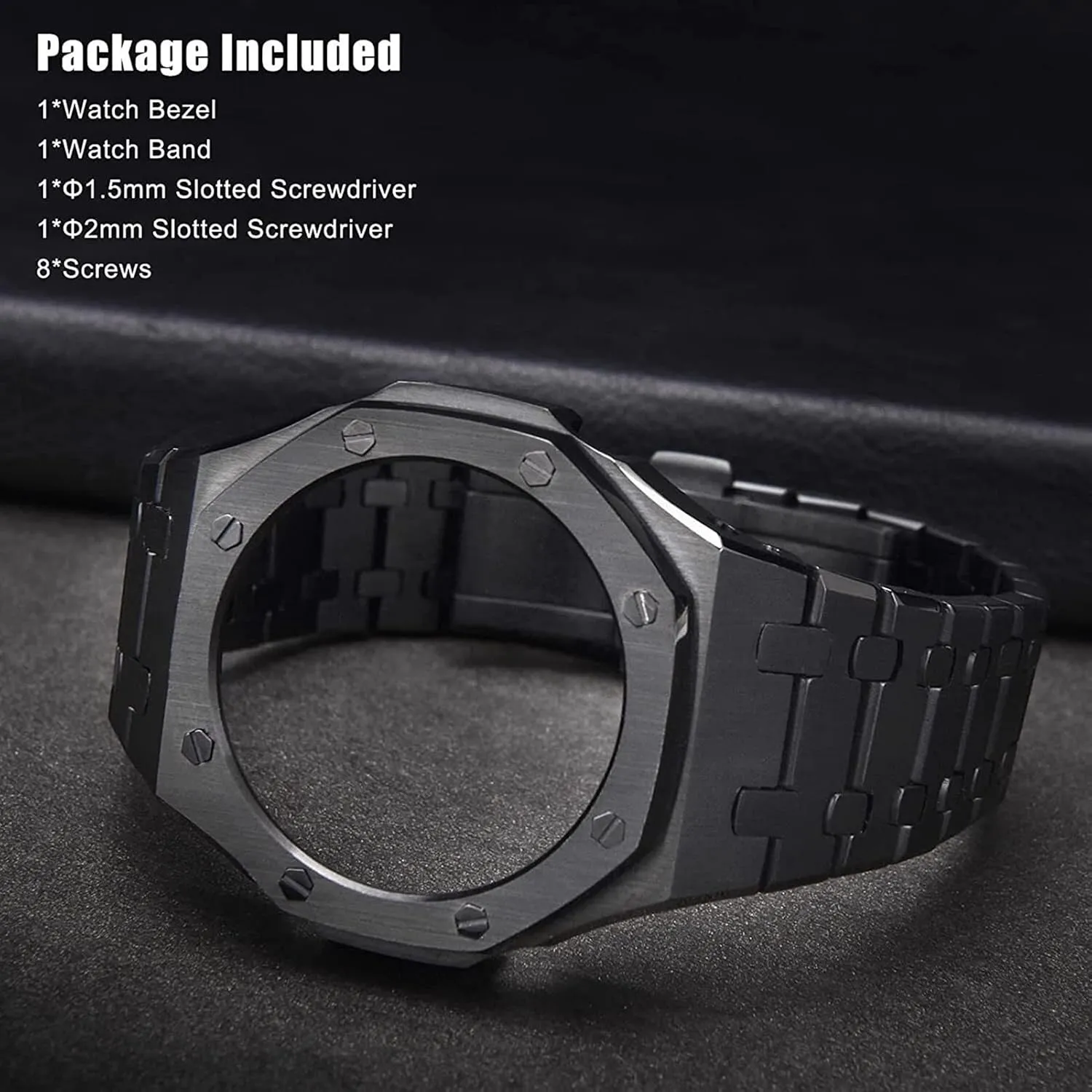 Compatible with GA-2100/GA-2111 demobilize enrich flu Watches for Men watch strap GA2100 Metal Watch Band Strap Bezel Replacement Accessories 