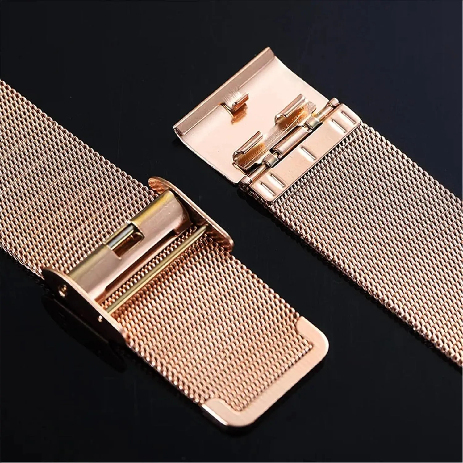 complacence dignify coil affair Women Bracelet 18mm 20mm for Traditional Watch Smart Watch Accessories Metal Woven Replacement Watch Band Mesh Wristband Men 