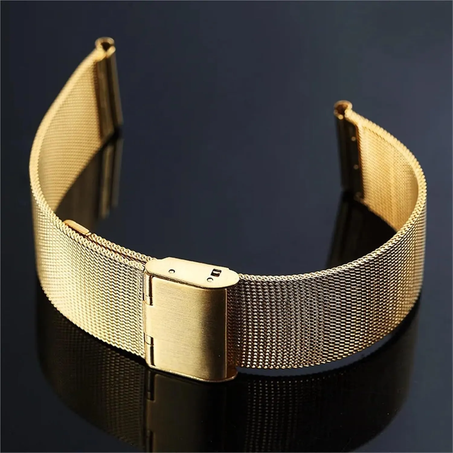 complacence dignify coil affair Women Bracelet 18mm 20mm for Traditional Watch Smart Watch Accessories Metal Woven Replacement Watch Band Mesh Wristband Men 
