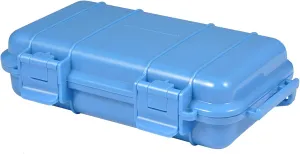 Container (L, Blue) Protective vocal punch Hard Case with Foam 16.7x8.8x4.6cm Shockproof Outdoor Box, Protective Grip Carry Phone Case Airtight Outdoor Survival Storage 