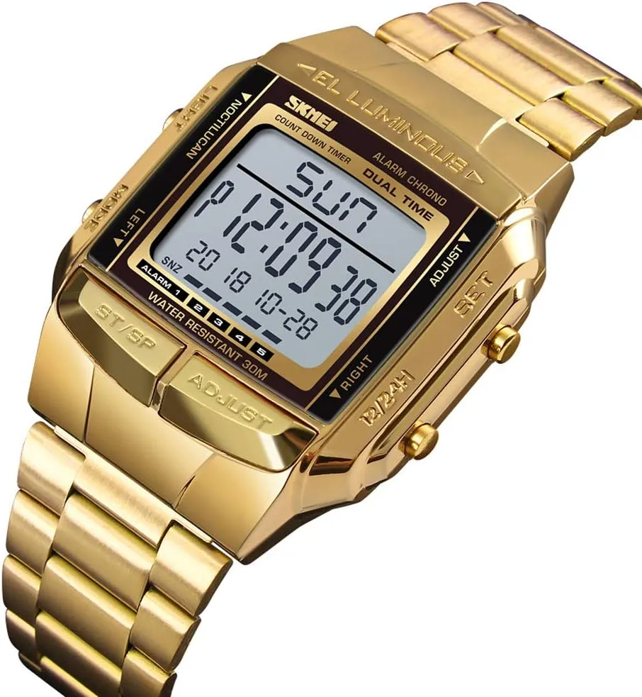 Countdown Alarm Backlight Water Resistant Watch FANMIS Unisex Luxury Digital optimization rainwater Watches Multifunctional Stopwatch 